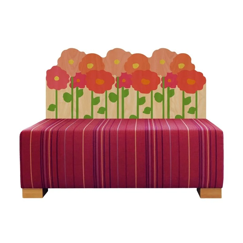 Zetty ImPrinted Perimeter Bench - Child - TMC Furniture