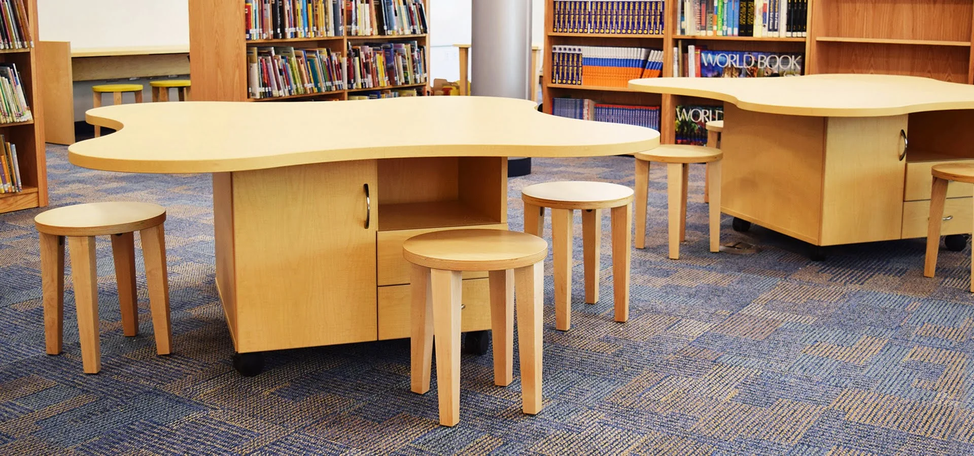 TMC Library Kestrel Stool Child furniture installation