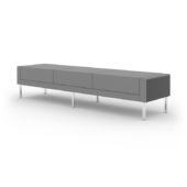 TMC Furniture Vancouver 2 Upholstered Bench with metal legs