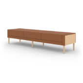 TMC Furniture Vancouver 2 Upholstered Bench with wood legs