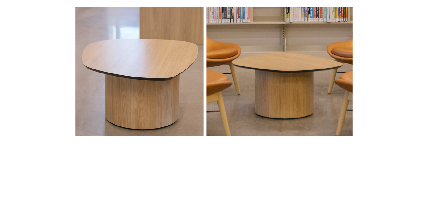 Lake Side Table and Coffee Table at Vivian J Lincoln Fort Worth Library